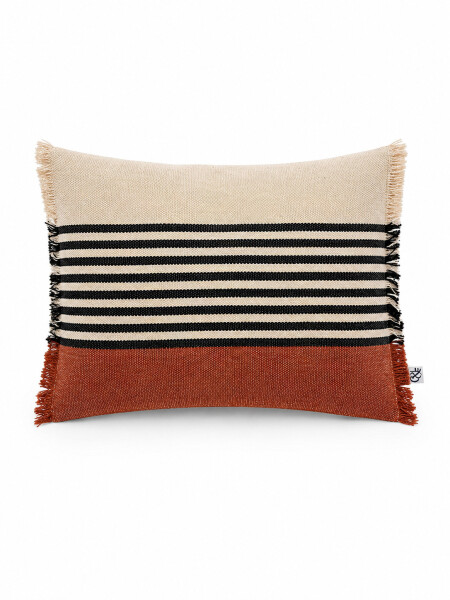 FUNDA DE ALMOHADON BURDEOS TERRACOTA