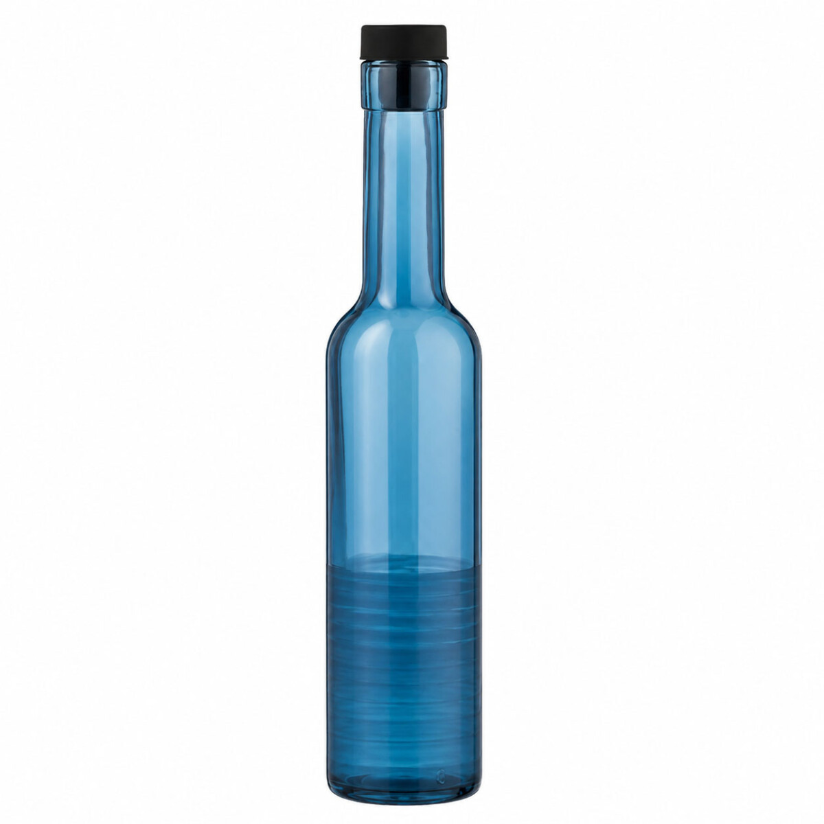 Aceitera Vinagrera Botella Vidrio 250ML c/ Tapa Azul Cobalto - Azul 