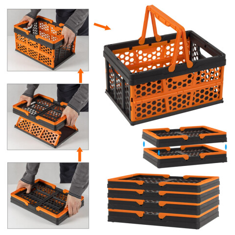 Canasto plegable con asas 38x27x21 cm TT0412