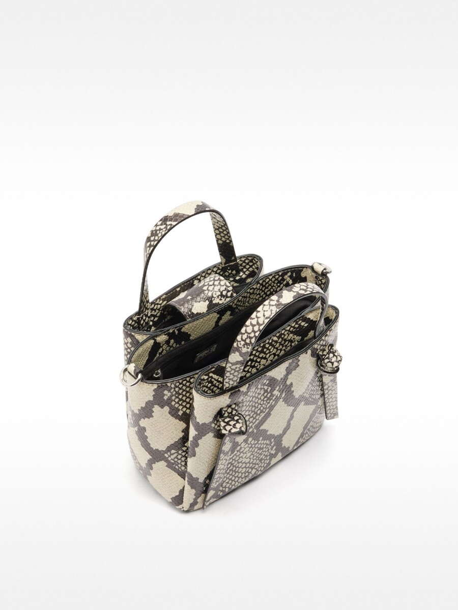 Bolso Tote Grabado Animal crudo