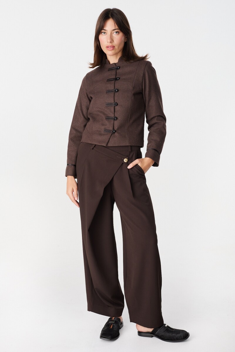 Pantalon Cruzado Chocolate