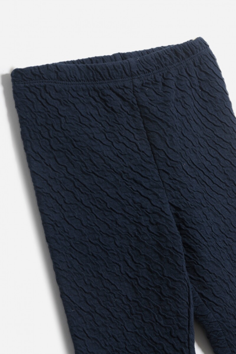 Legging con textura AZUL
