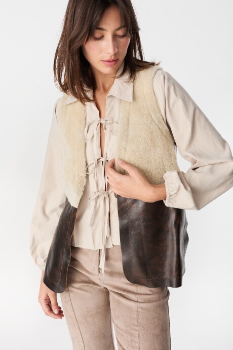 Chaleco Leather Bobby Crudo