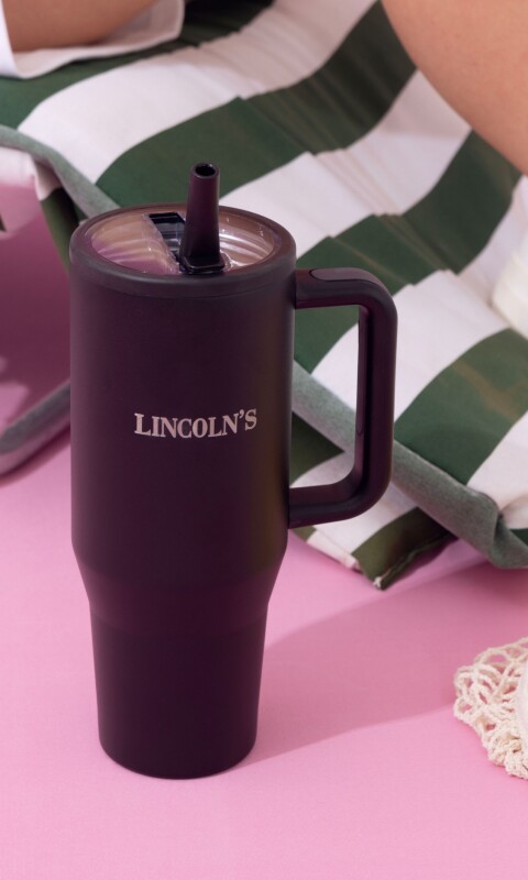VASO TERMICO DRINKS NEGRO