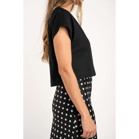 Camisa Crop Negro