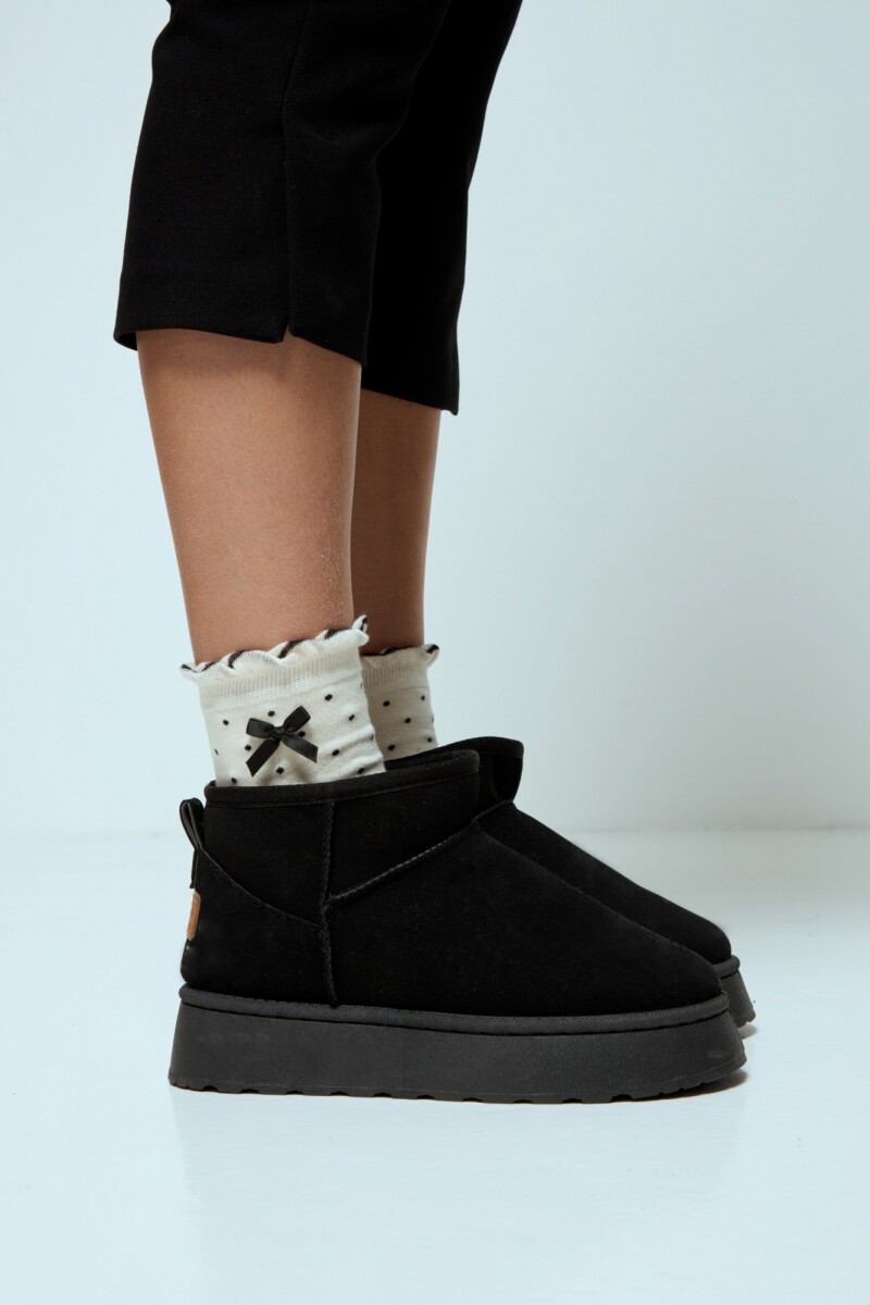 Botas corderito negro