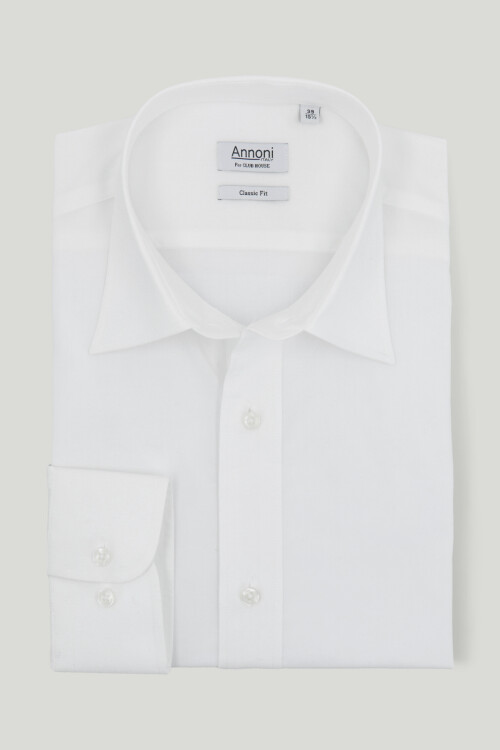 Camisa Annoni cuello clásico - Blanca Camisa Annoni cuello clásico - Blanca