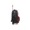 Mochila 46 cm Fun World con carro y lunchera Fanatic Rojo