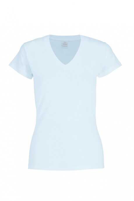 Camiseta escote en v dama Blanco