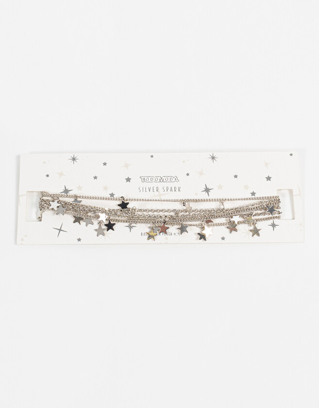 Chokers Bañada en Plata Chokers Cosmico Bañado En Plata - Plateado