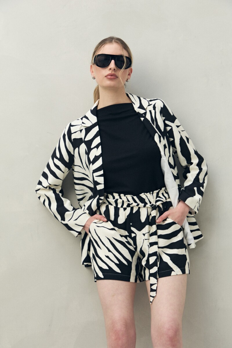 SHORT SUSANA Negro/Crudo