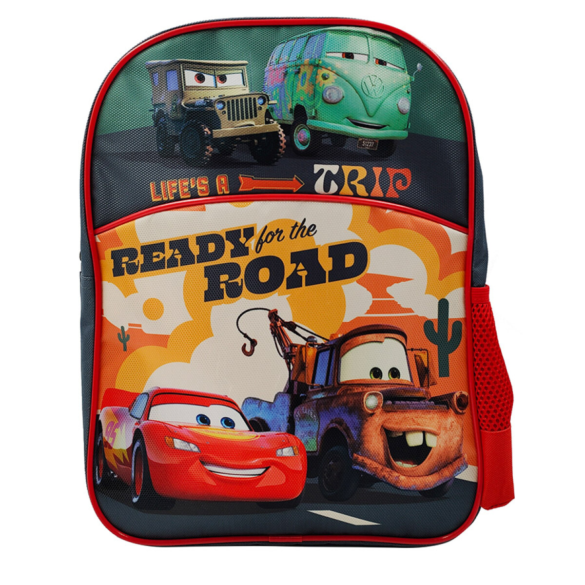 Mochila Escolar Cars 35 cm en Tafeta 