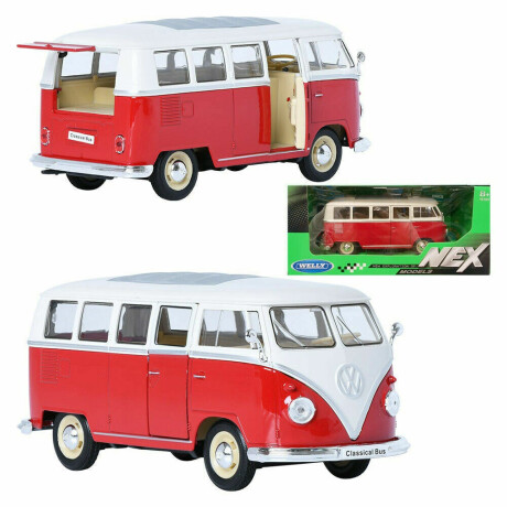 Camioneta Coleccion Vw Volkswagen 1963 T1 Bus 1:24 Camioneta Coleccion Vw Volkswagen 1963 T1 Bus 1:24