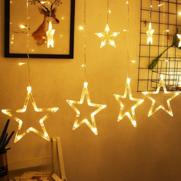 Cortina De Estrellas Con Control Remoto Luces Led Decoración Cortina De Estrellas Con Control Remoto Luces Led Decoración