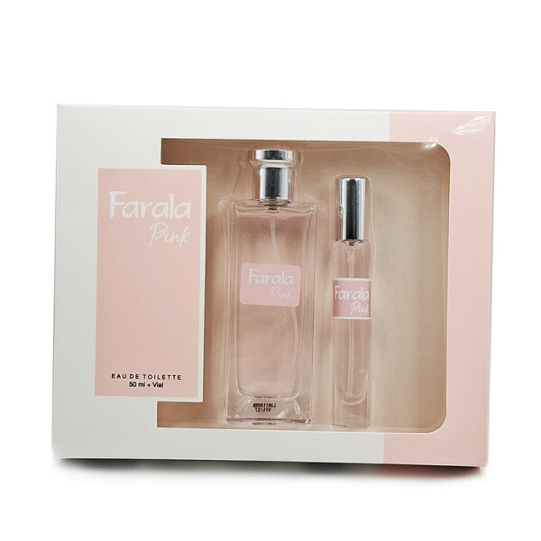 Fragancia Farala Pink Eau de Toilette 50 ml + Mini Talla para Viaje Fragancia Farala Pink Eau de Toilette 50 ml + Mini Talla para Viaje
