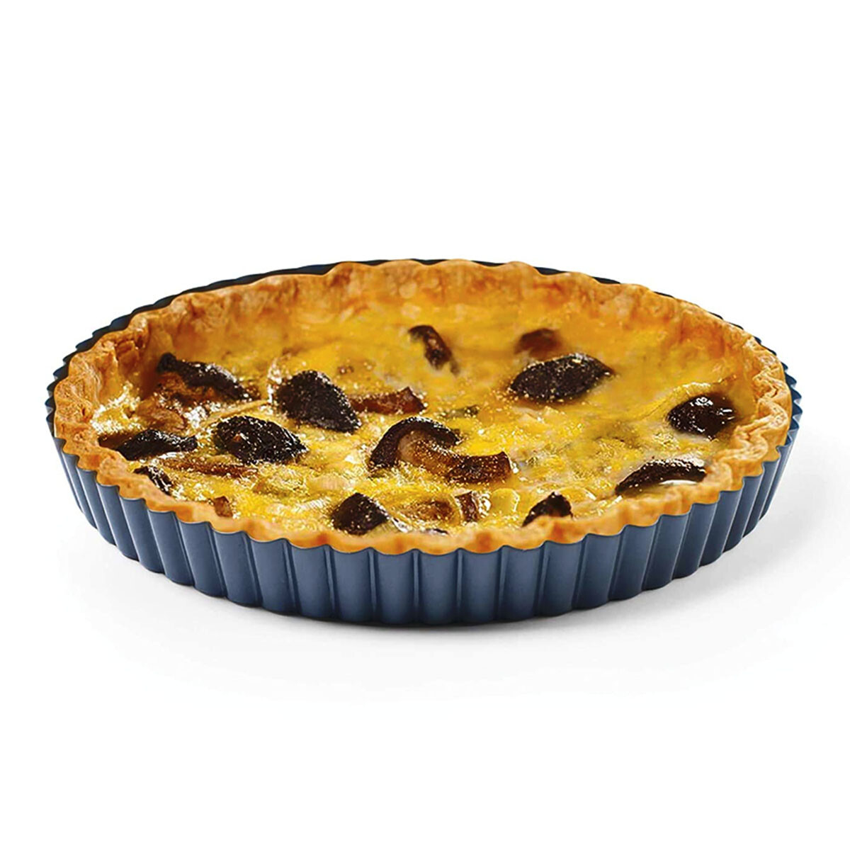 Tartera Tortera Antiadherente Asadera Redonda de Ø28x3Cm - Gris 