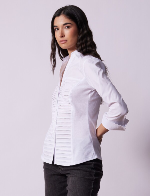 Camisa Tablitas BLANCO