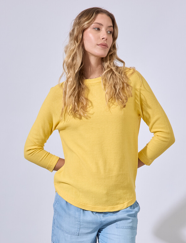 Buzo Raglan Algodon AMARILLO