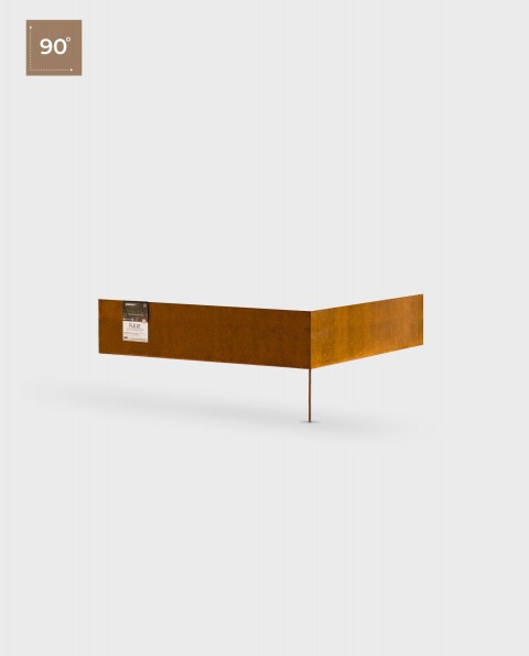 Fleje Separador 90° 15cm x 60cm x 60cm - Acero corten 2mm - 1 estaca