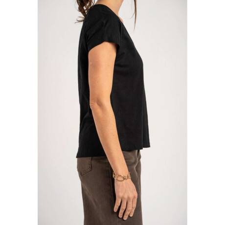 Remera Algodón Flame Negro