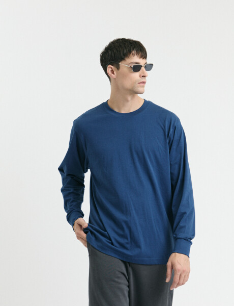 520682 T-SHIRT HARRINGTON LABEL Azul Piedra