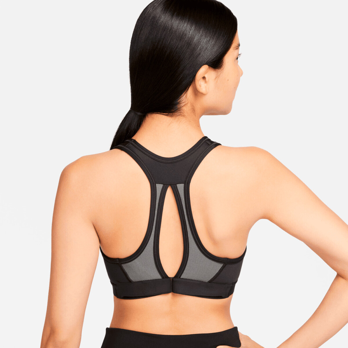 Bra Nike Swoosh High Support de Mujer - Gris 