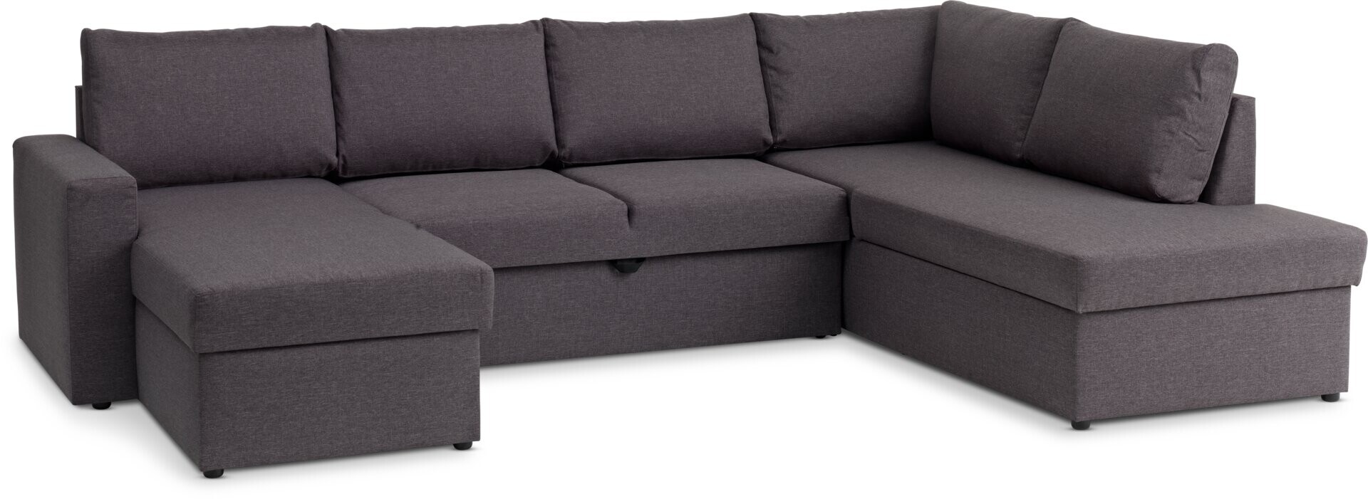 Sofá cama rinconera MARSLEV tela gris osc 