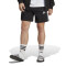 Short de Hombre Adidas Essentials French Terry 3 Tiras Negro - Blanco