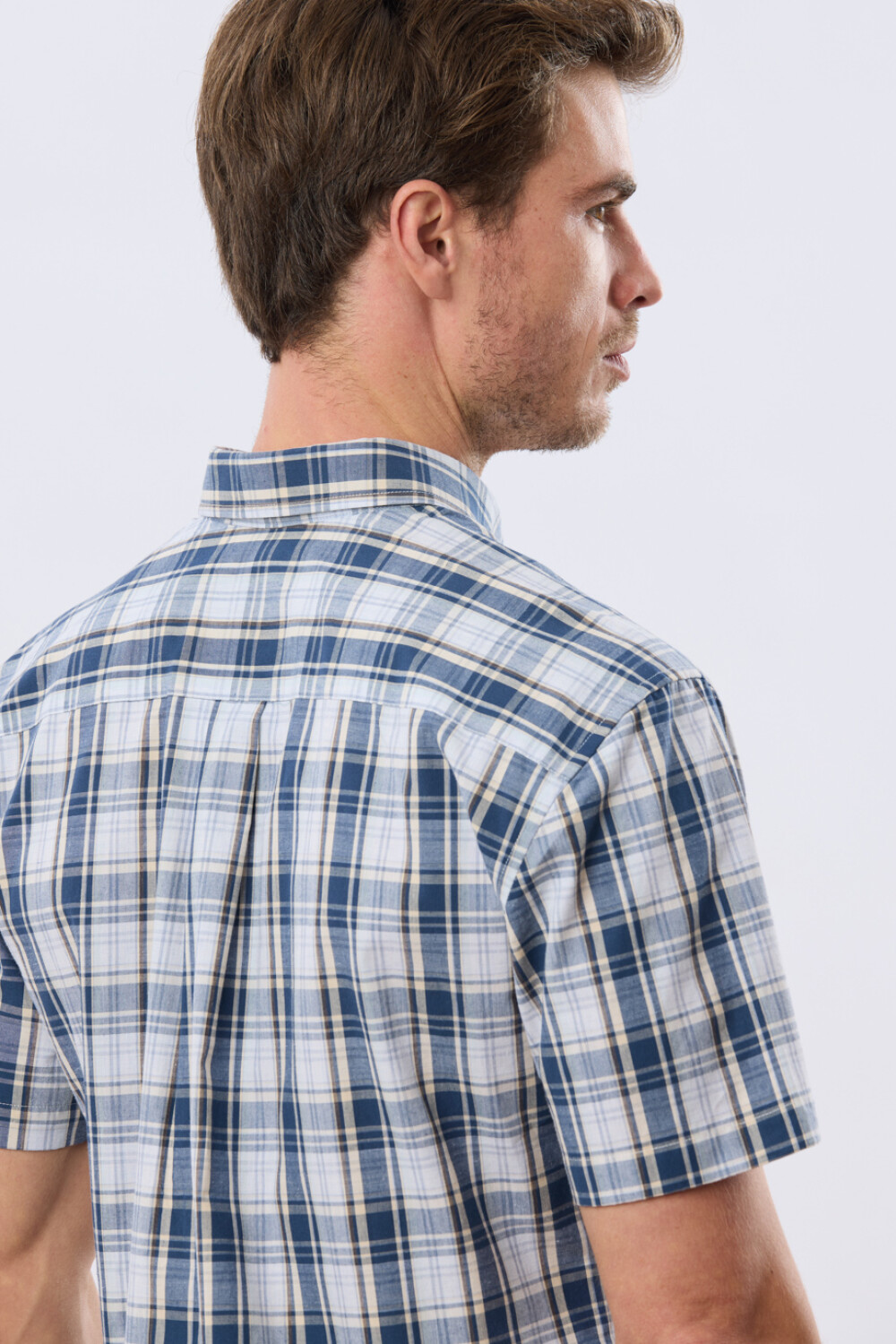 CAMISA CUADROS Marron