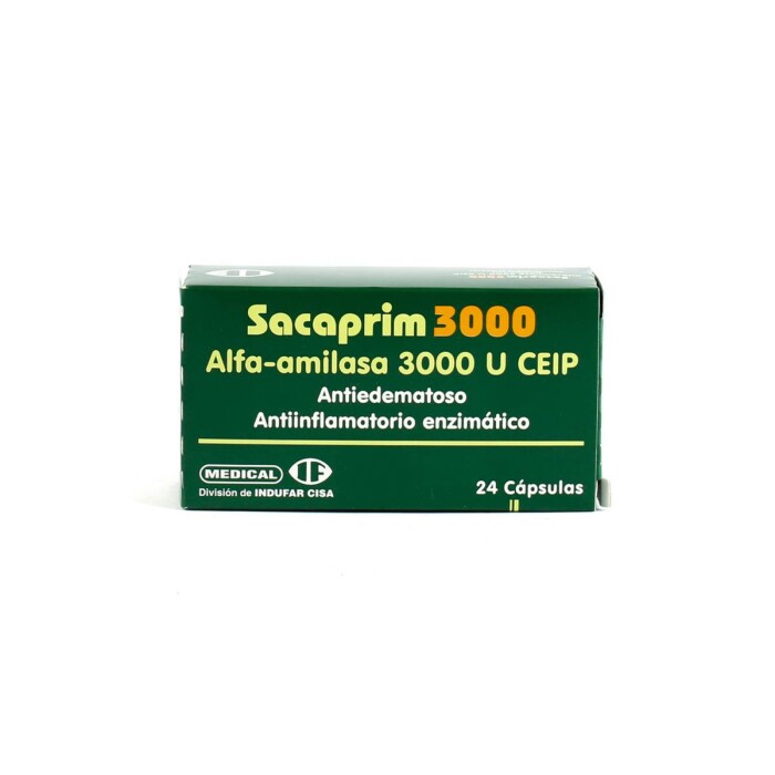 SACAPRIM 3000 MG. CJ X 24 CÁPS. única