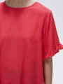 Blusa Abbas Rojo Coral