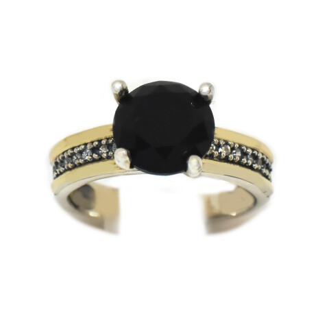 Anillo en Oro y Plata 925 con Zirconia de Color Anillo en Oro y Plata 925 con Zirconia de Color