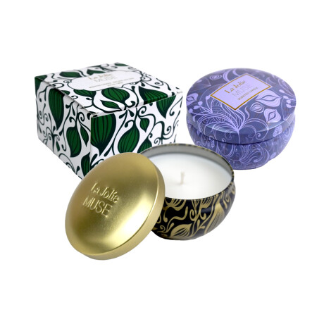 VELA AROMATICA EN LATA REDONDA C/DISEÑO 185GR VELA AROMATICA EN LATA REDONDA C/DISEÑO 185GR