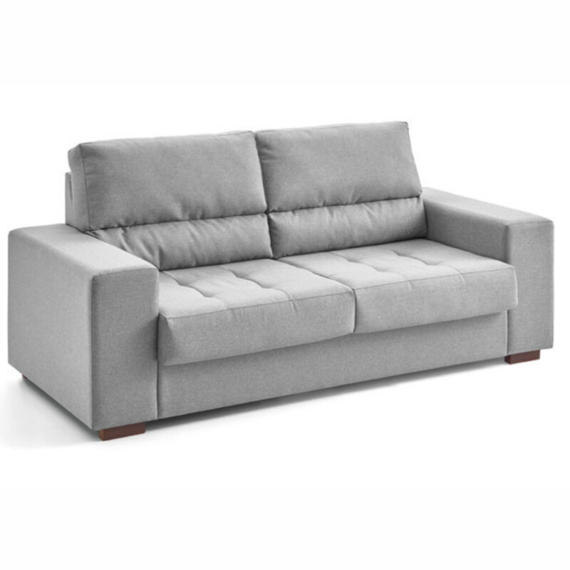 SOFA 2 CUERPOS - TELA GRIS CLARO SOFA 2 CUERPOS - TELA GRIS CLARO