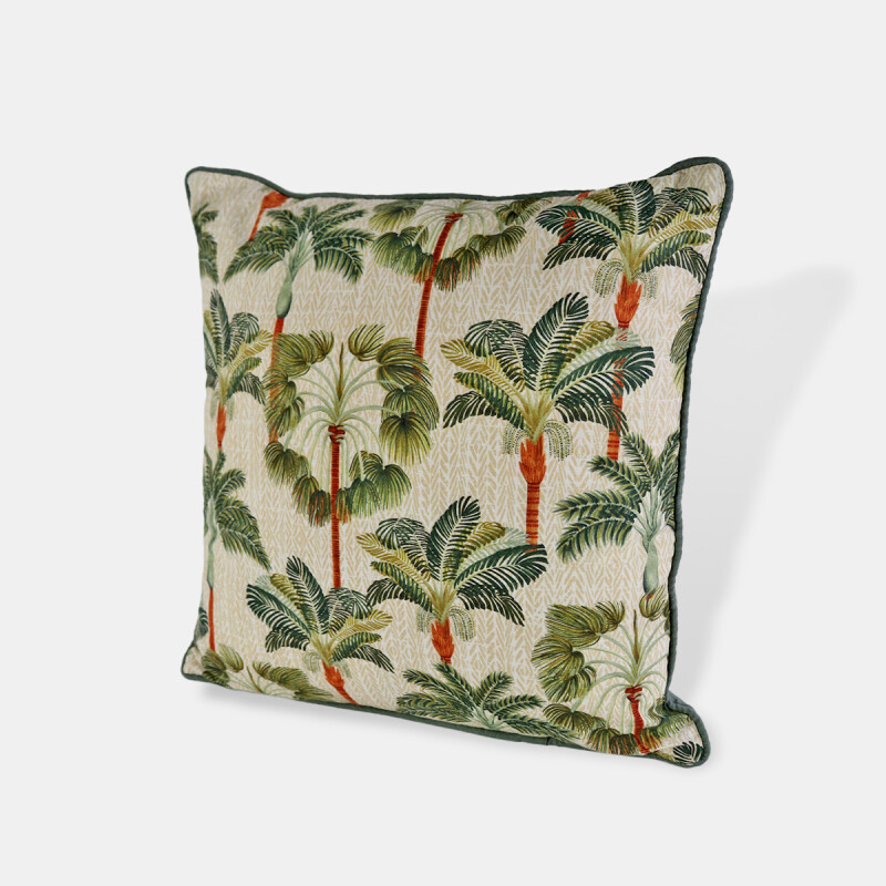 COJIN CUAD ESTAMP PALMERA 45X45CM Unica