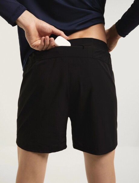 SHORT DEPORTIVO EASY CARE TIPO RUNNER NEGRO