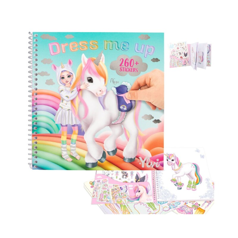 Libro con stickers Top Model - Dress me up Unicornio