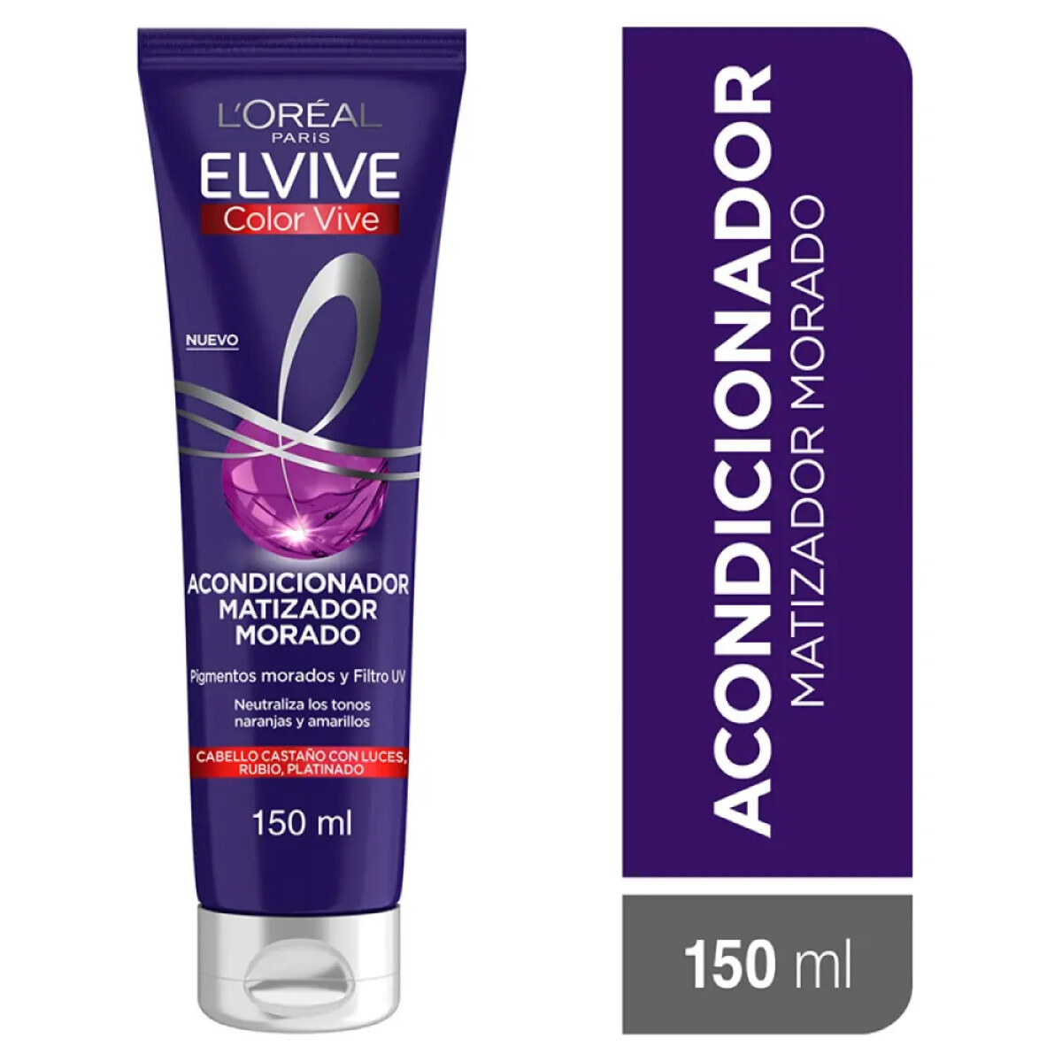 Acondicionador L'Oréal Paris Elvive ColorVive Violeta Matizador 150ml 
