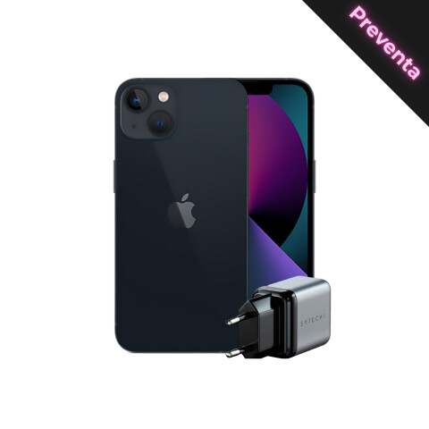 iPhone 13 128Gb Midnight + Cargador Satechi 20W de regalo iPhone 13 128Gb Midnight + Cargador Satechi 20W de regalo