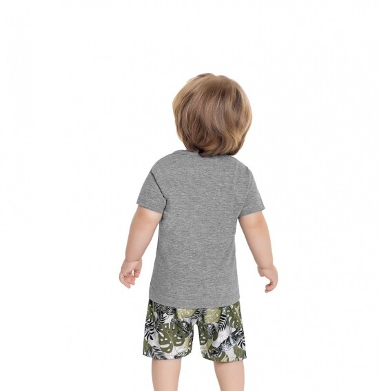 Conj. para bebes (camiseta y shorts) GRIS