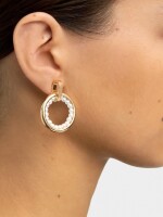 Aros Con Perlas blanco