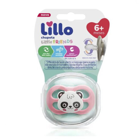 Lillo chupete Little Friends Rosa Oso panda 6+m