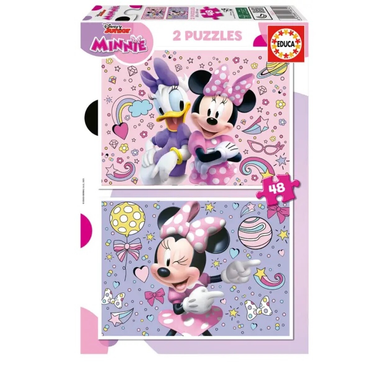 Set 2 Puzzles Minnie 48 Piezas Educa 