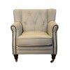 POLTRONA MOA CLASICA C/TACHAS PERLA MATE POLTRONA MOA CLASICA C/TACHAS PERLA MATE