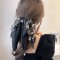 Colita Para Cabello Tipo Pañuelo Negro