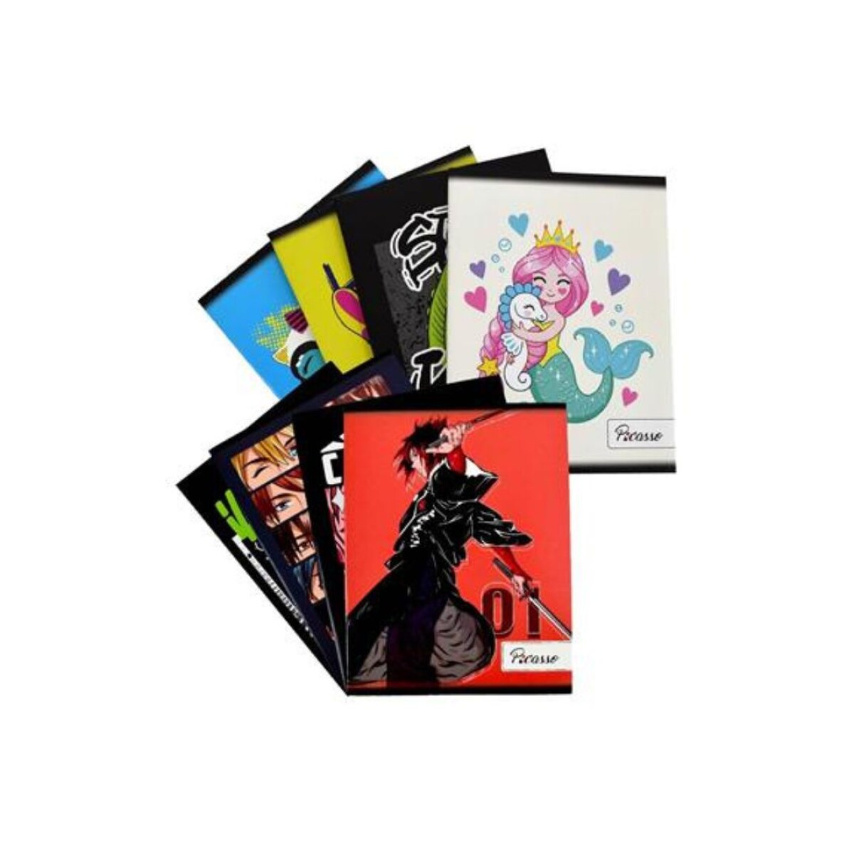 CUADERNO PICASSO 96HS RAYADO X12 U 