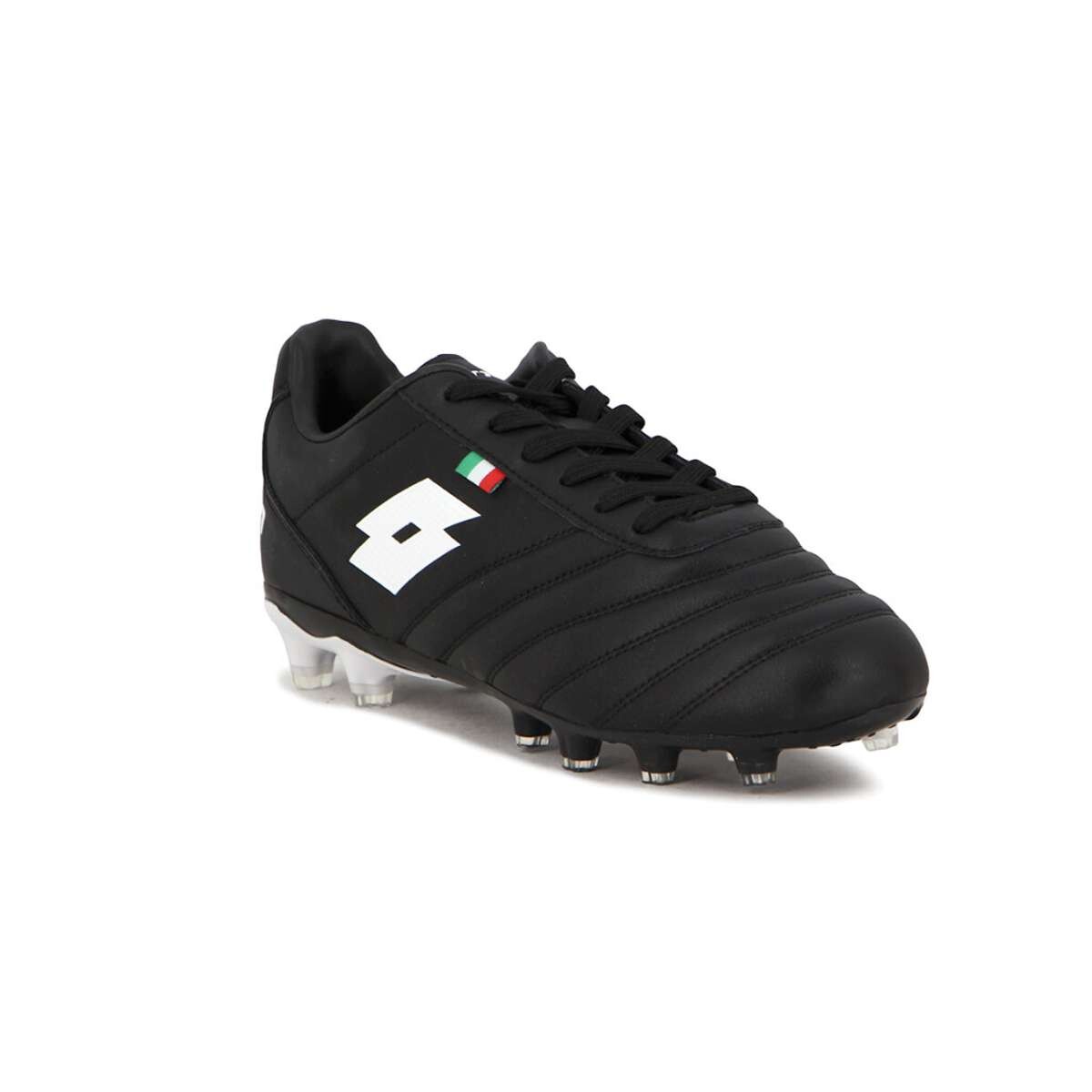 Lotto Futbol Cancha Cuero Pro Hombre Black/White - Negro-Blanco 