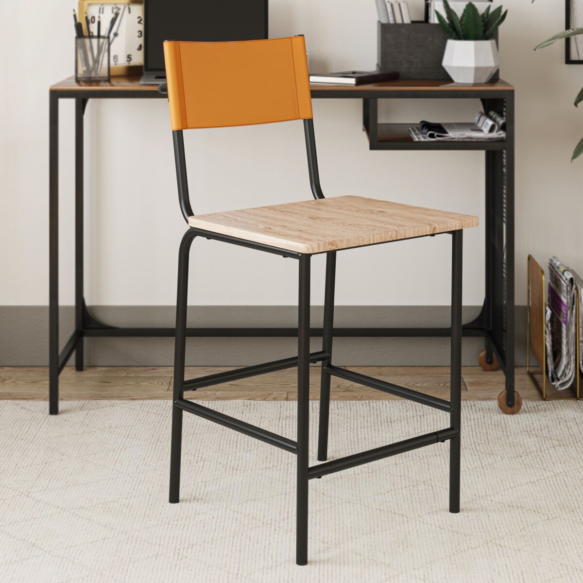 Banqueta - Sauder - Linea Boulevard Café - Marron/N 