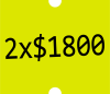 Promo AGUINALDO 2x1800