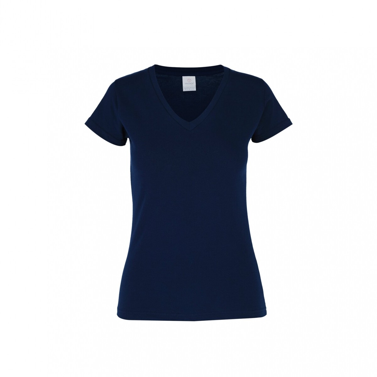 Camiseta escote en v dama - Azul marino 